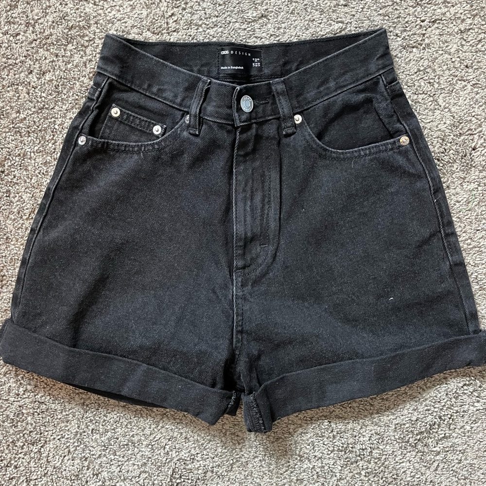 Black Denim ASOS Shorts